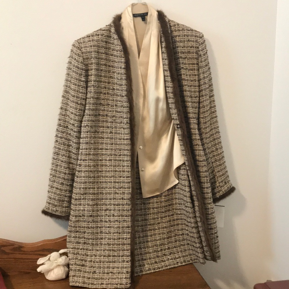 Suit by Seymour /Lafayette 148 blouse/size 6